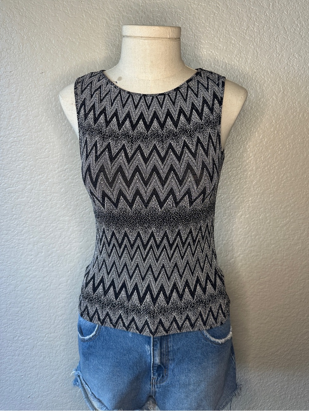 Vintage Euro Zigzag Tank Top